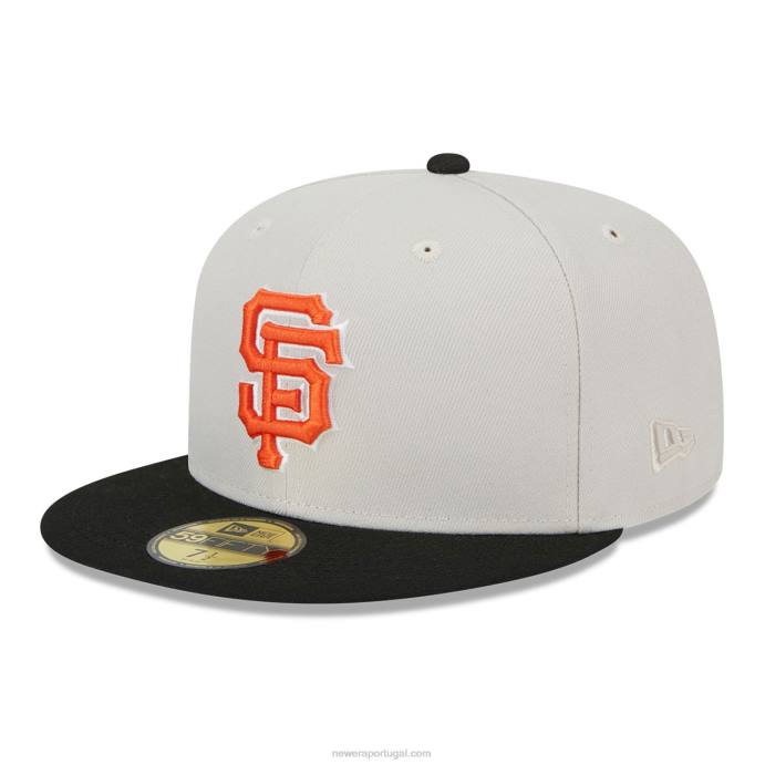 FFTN191 New Era san francisco Giants varsity letter stone 59fifty boné ajustado