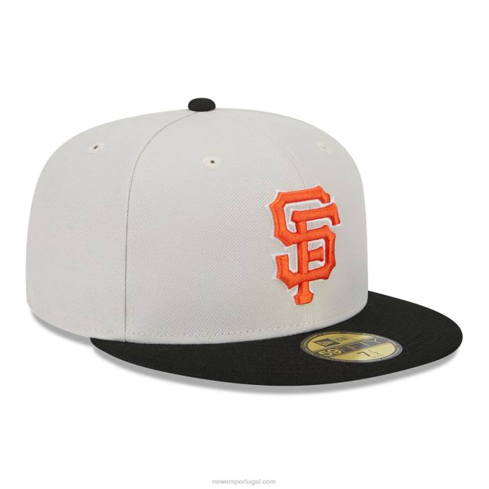 FFTN191 New Era san francisco Giants varsity letter stone 59fifty boné ajustado