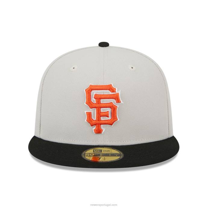 FFTN191 New Era san francisco Giants varsity letter stone 59fifty boné ajustado