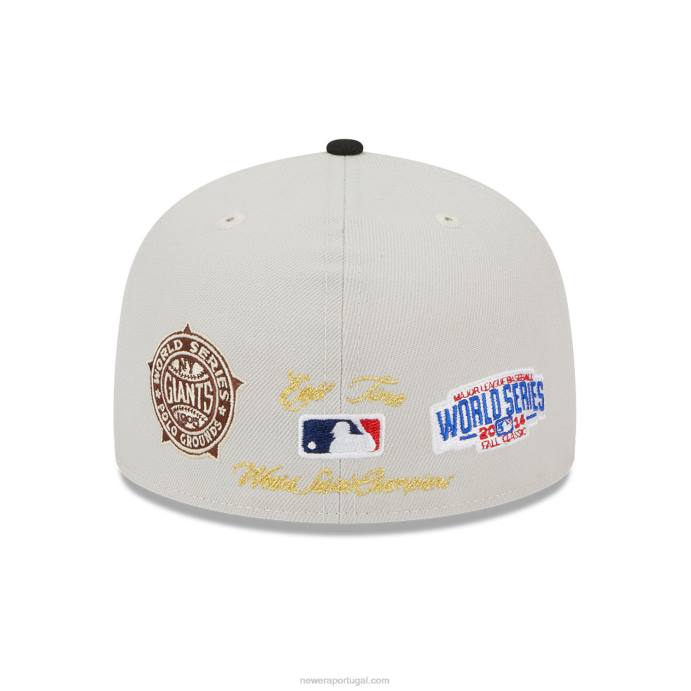 FFTN191 New Era san francisco Giants varsity letter stone 59fifty boné ajustado