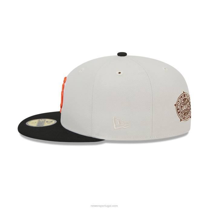 FFTN191 New Era san francisco Giants varsity letter stone 59fifty boné ajustado