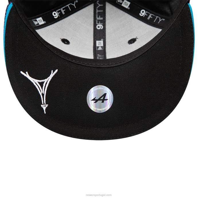 FFTN1921 New Era boné snapback 9fifty alpine kids esteban ocon preto