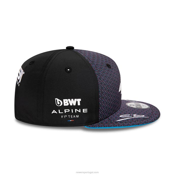 FFTN1921 New Era boné snapback 9fifty alpine kids esteban ocon preto