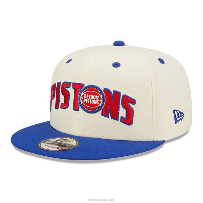 FFTN1926 New Era boné detroitpistons blend branco 9fifty snapback