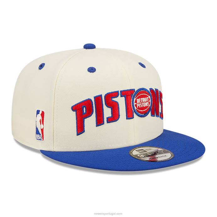 FFTN1926 New Era boné detroitpistons blend branco 9fifty snapback