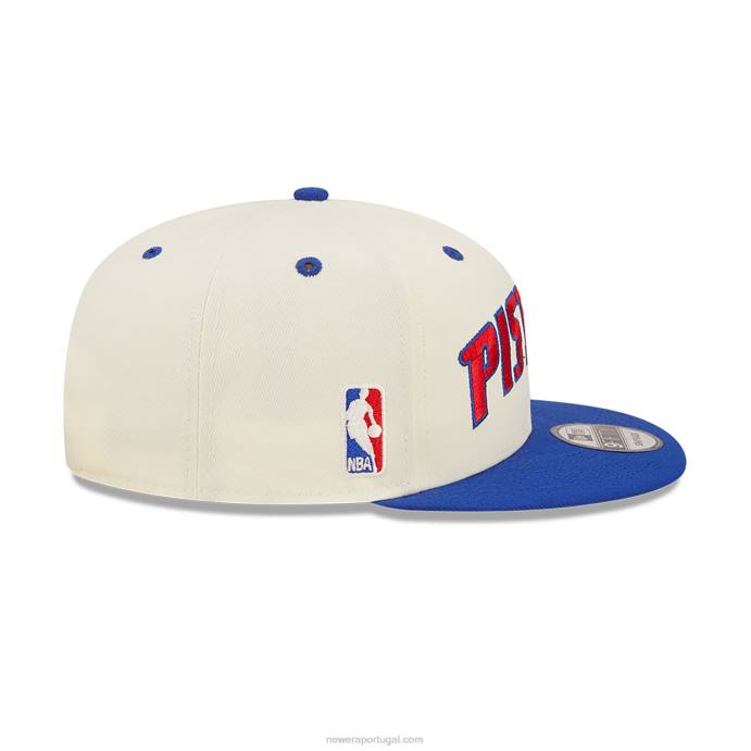 FFTN1926 New Era boné detroitpistons blend branco 9fifty snapback