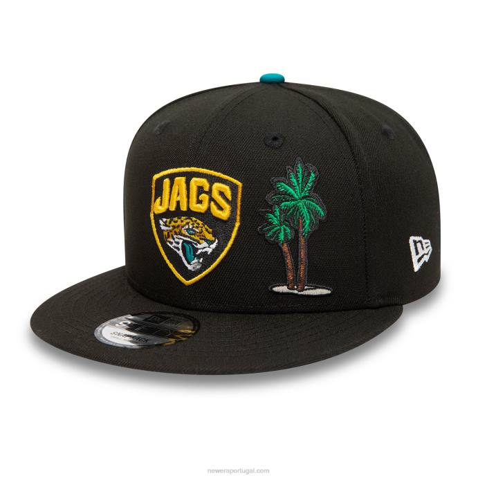 FFTN1929 New Era jacksonville jaguars londres jogos black 9fifty