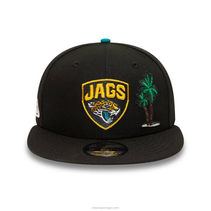 FFTN1929 New Era jacksonville jaguars londres jogos black 9fifty