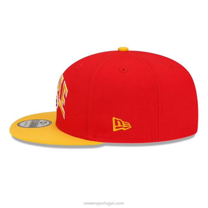 FFTN1930 New Era Boné kansas city chiefs x grampo vermelho 9fifty snapback