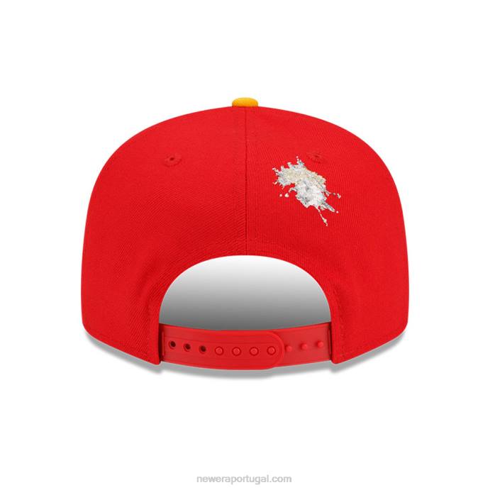 FFTN1930 New Era Boné kansas city chiefs x grampo vermelho 9fifty snapback