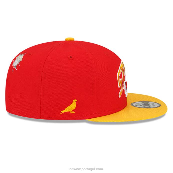 FFTN1930 New Era Boné kansas city chiefs x grampo vermelho 9fifty snapback