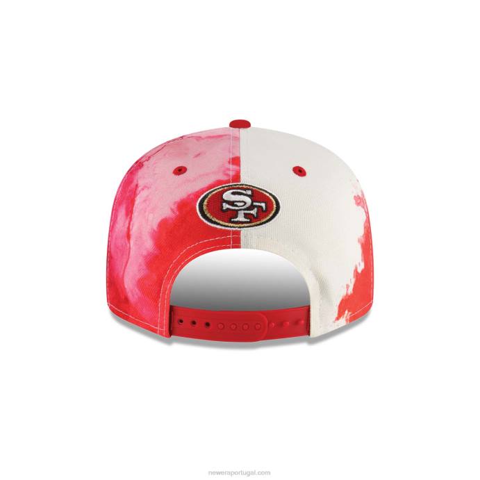 FFTN1932 New Era boné san francisco 49ers nfl sideline 2022 vermelho 9fifty snapback