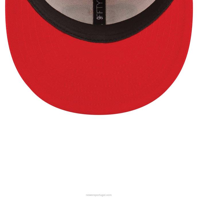 FFTN1932 New Era boné san francisco 49ers nfl sideline 2022 vermelho 9fifty snapback