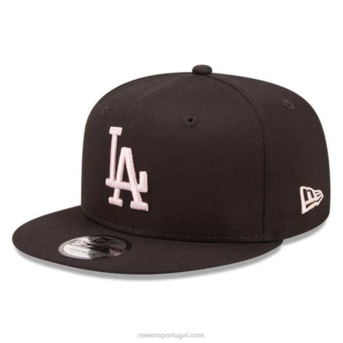 FFTN1936 New Era Boné Snapback La Dodgers League Essential Black 9Fifty