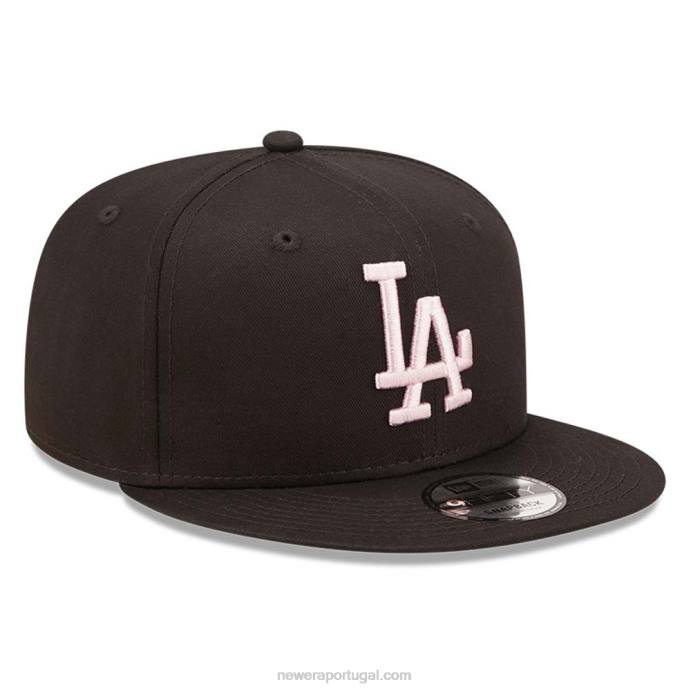 FFTN1936 New Era Boné Snapback La Dodgers League Essential Black 9Fifty