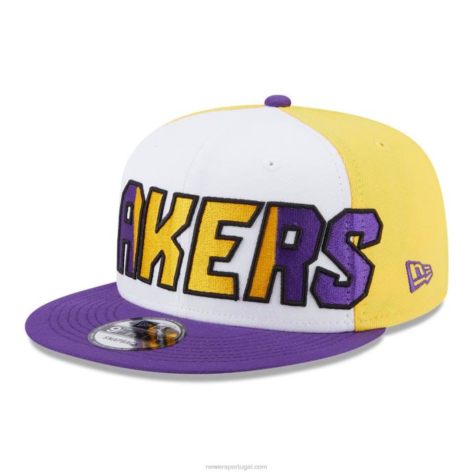 FFTN1937 New Era boné la lakers nba back half purple 9fifty snapback