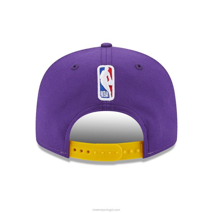 FFTN1937 New Era boné la lakers nba back half purple 9fifty snapback
