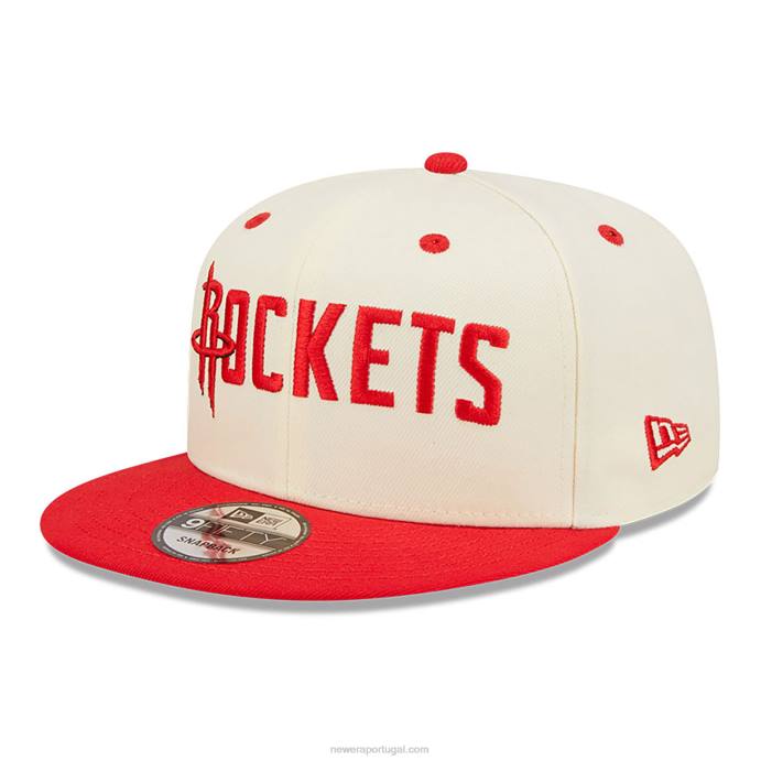 FFTN1940 New Era houston rockets boné branco 9fifty snapback