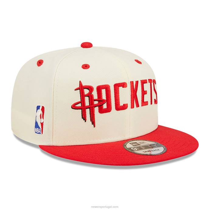 FFTN1940 New Era houston rockets boné branco 9fifty snapback