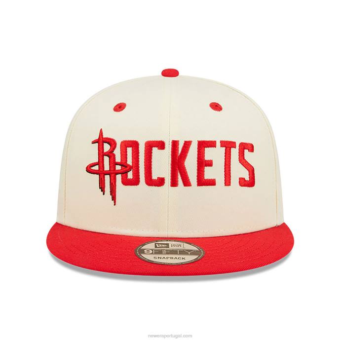 FFTN1940 New Era houston rockets boné branco 9fifty snapback