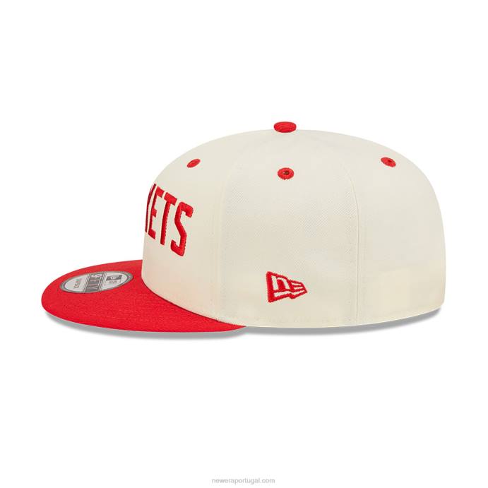 FFTN1940 New Era houston rockets boné branco 9fifty snapback