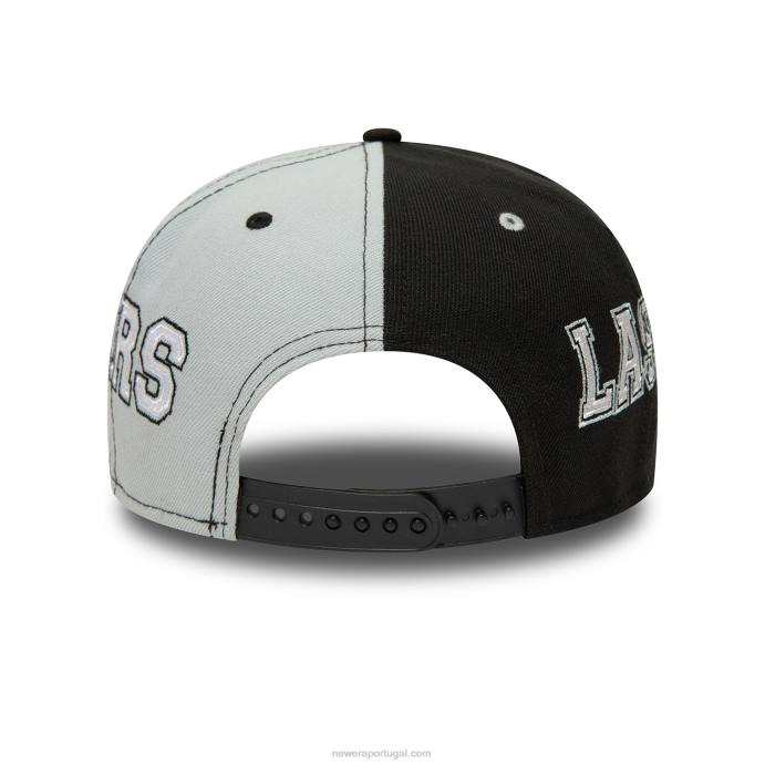 FFTN1942 New Era boné snapback 9fifty preto las vegas raiders teamsplit