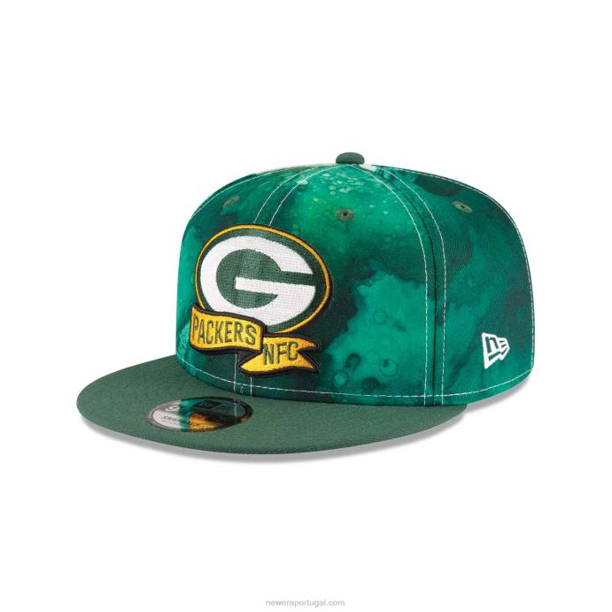 FFTN1946 New Era boné green bay packers nfl sideline 2022 green 9fifty snapback