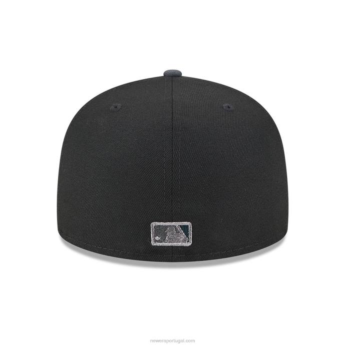 FFTN194 New Era Boné boston red sox planetário preto 59fifty ajustado