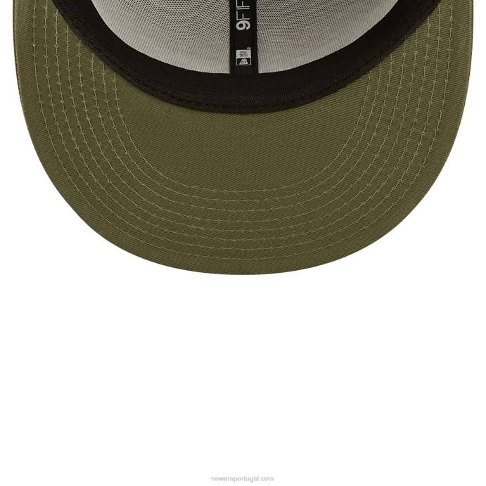 FFTN1950 New Era boné snapback 9fifty verde flor la dodgers