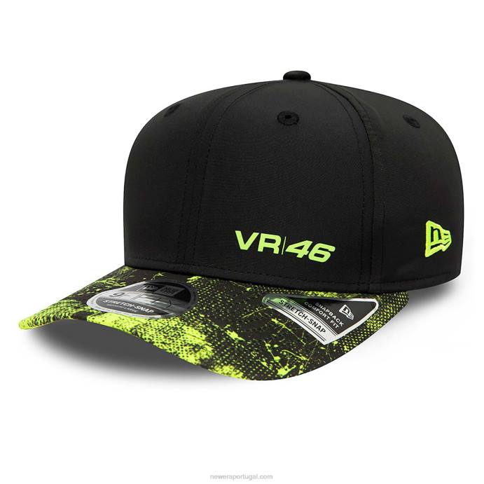 FFTN1951 New Era boné shadow tech vr46 black 9fifty stretch-snap