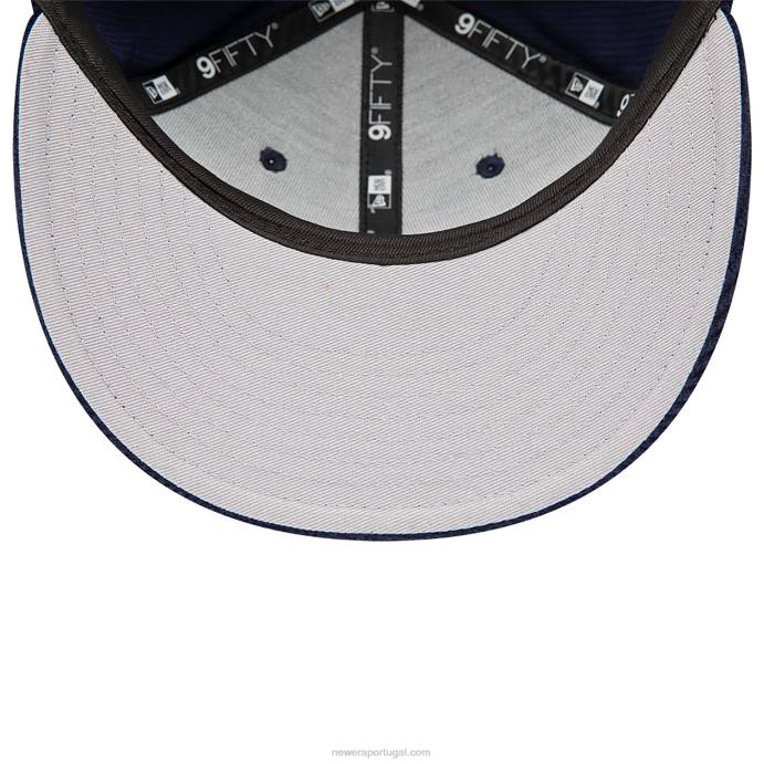 FFTN1953 New Era boné snapback 9fifty azul escuro cordão azul escuro da equipe la dodgers