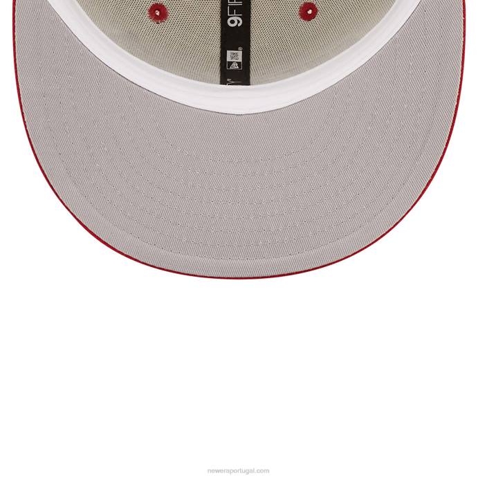 FFTN1954 New Era boné snapback branco 9fifty com logo miami heat