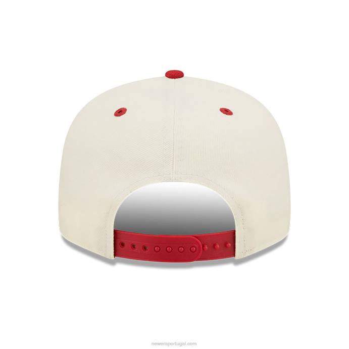 FFTN1954 New Era boné snapback branco 9fifty com logo miami heat