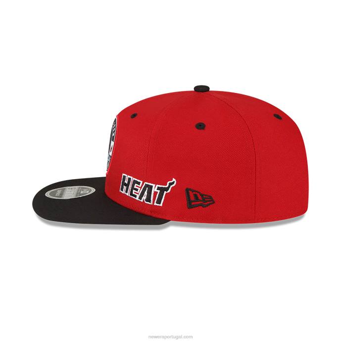 FFTN1962 New Era boné miami heat nba x marvel viúva negra vermelho 9fifty snapback