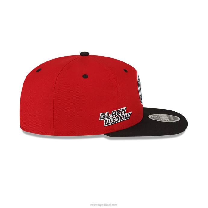FFTN1962 New Era boné miami heat nba x marvel viúva negra vermelho 9fifty snapback