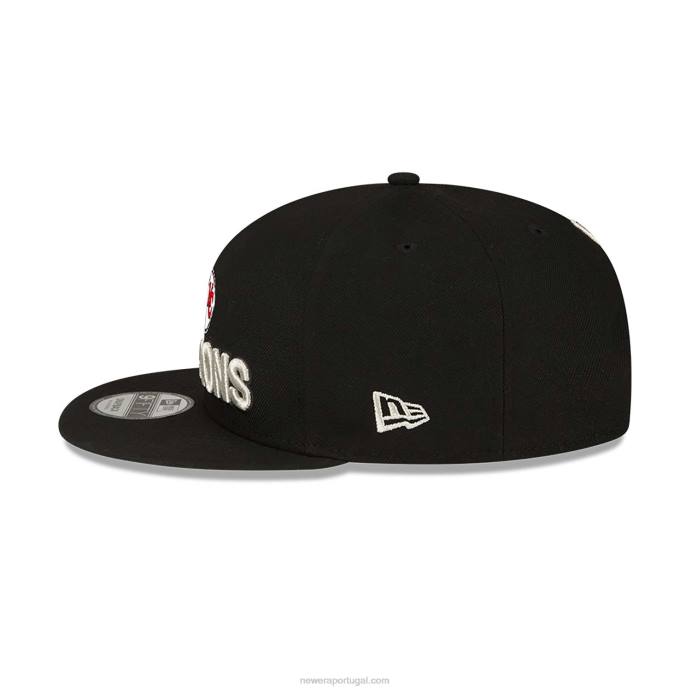 FFTN1963 New Era boné kansas city chiefs super bowl lvii parade preto 9fifty snapback