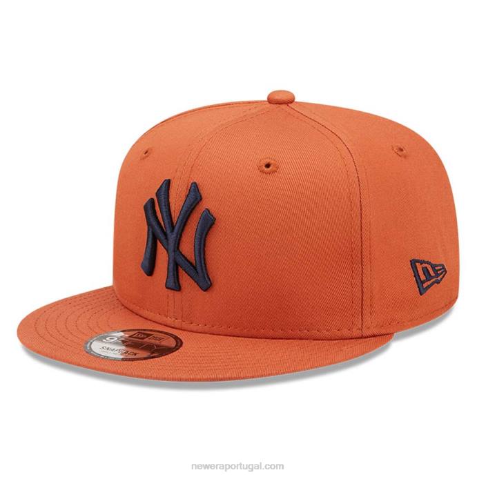 FFTN1964 New Era Boné New York Yankees League Essential Peach 9Fifty Snapback