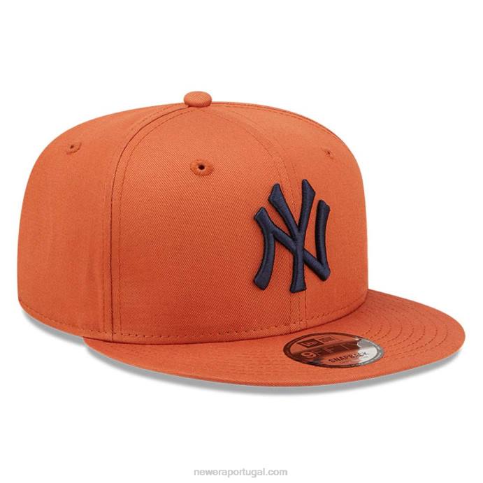 FFTN1964 New Era Boné New York Yankees League Essential Peach 9Fifty Snapback