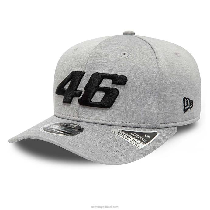 FFTN1965 New Era boné shadow tech vr46 cinza 9fifty stretch-snap