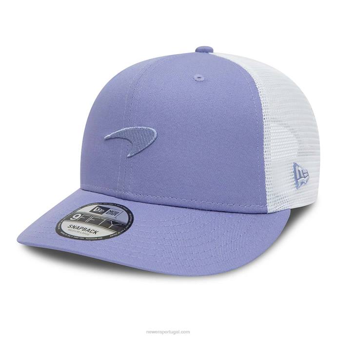 FFTN1966 New Era Boné snapback mclaren racing roxo pastel 9fifty