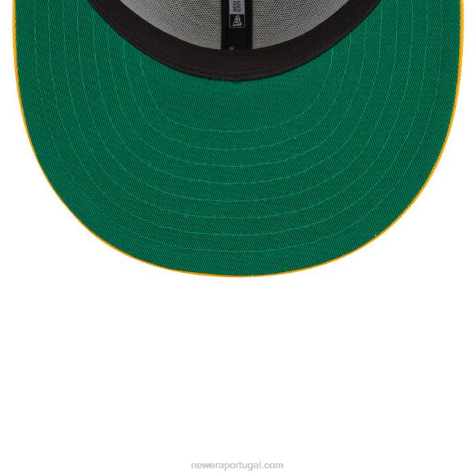 FFTN1972 New Era green bay packers x boné verde básico 9fifty snapback