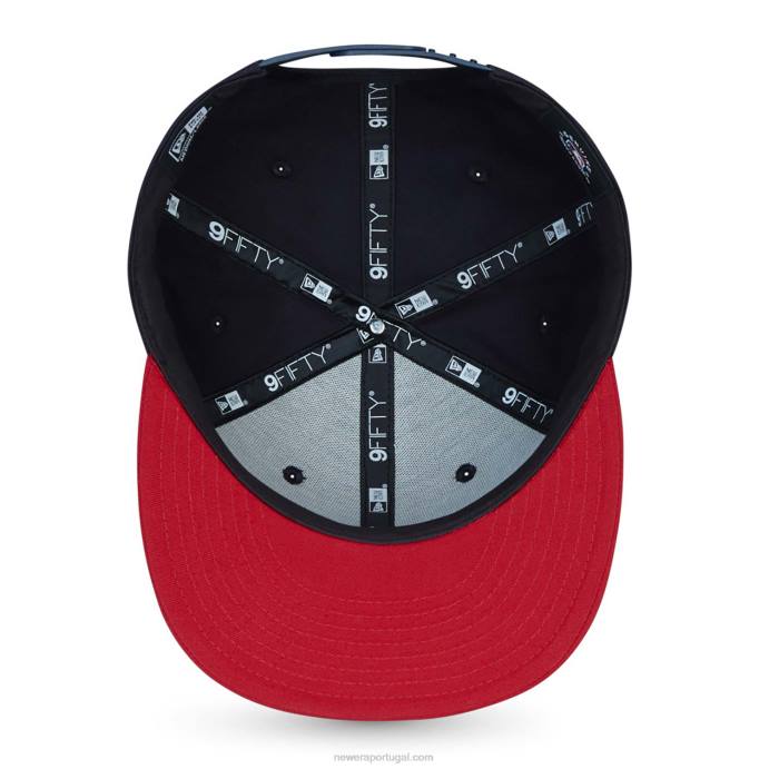 FFTN1973 New Era Boné Atlanta Braves MLB Essential Navy 9Fifty