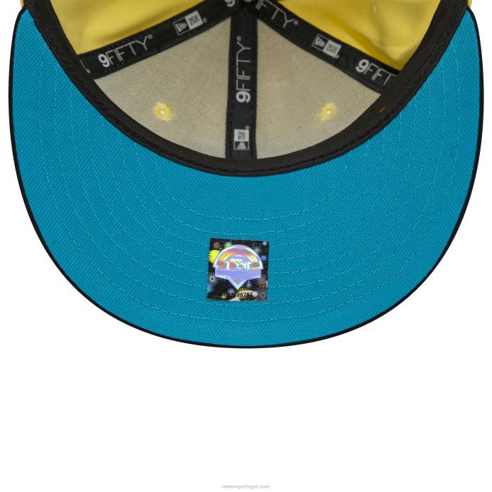 FFTN1979 New Era Boné buffalo bisons milb amarelo suave 9fifty snapback