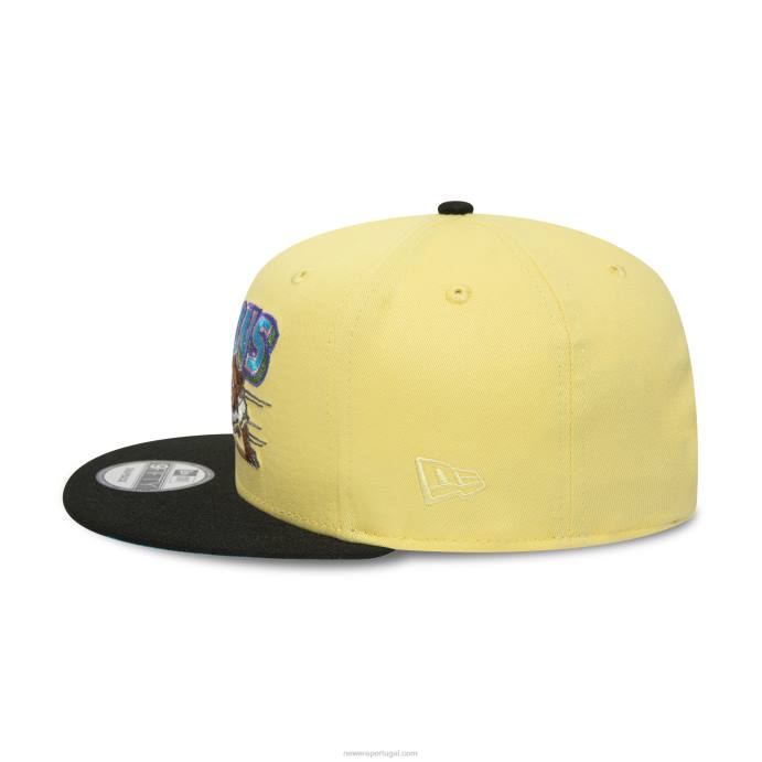 FFTN1979 New Era Boné buffalo bisons milb amarelo suave 9fifty snapback