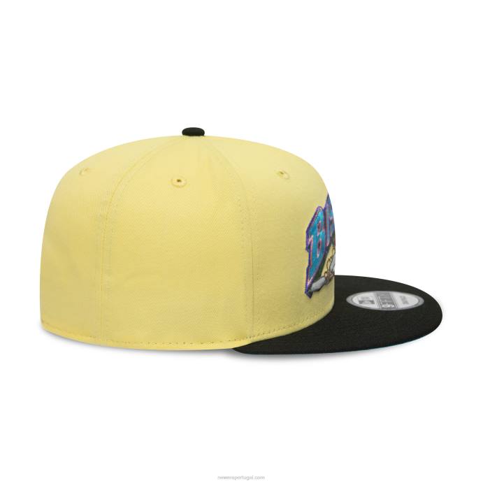 FFTN1979 New Era Boné buffalo bisons milb amarelo suave 9fifty snapback