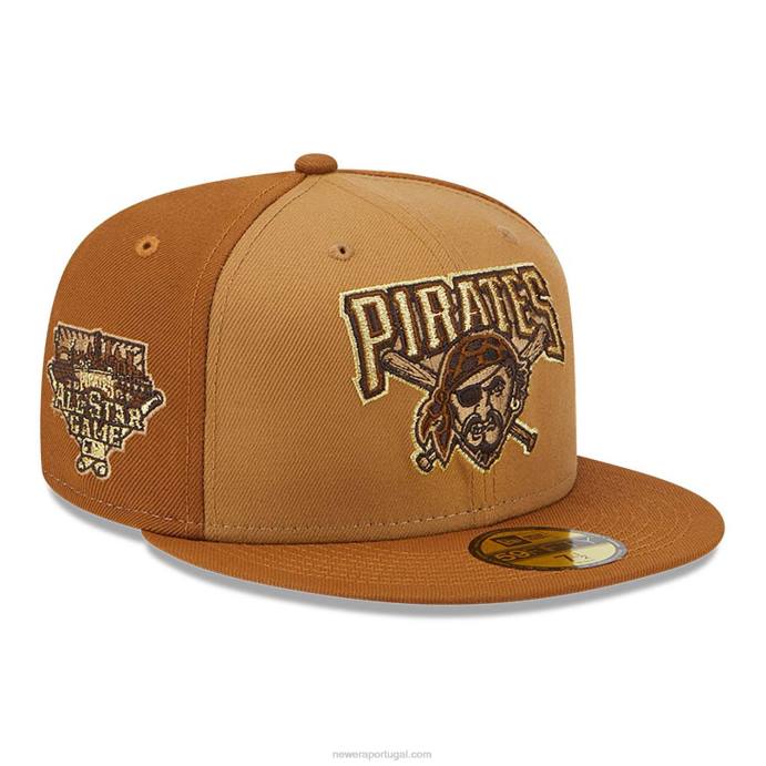 FFTN197 New Era Boné Pittsburgh Pirates Tritone Brown 59Fifty