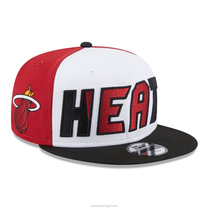 FFTN1980 New Era boné miami heat nba back half black 9fifty snapback