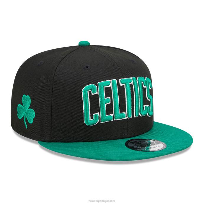 FFTN1981 New Era boné boston celtics nba statement preto 9fifty snapback