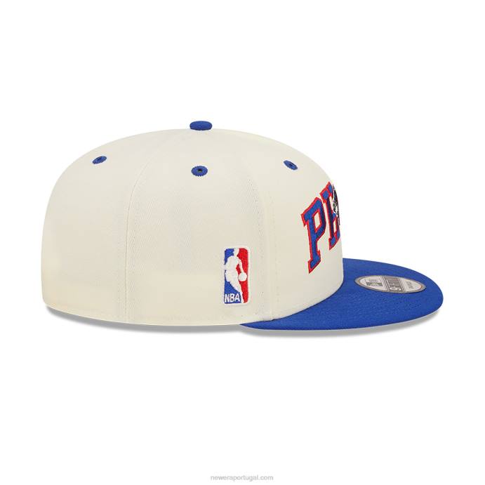 FFTN1982 New Era Boné philadelphia 76ers blend branco 9fifty snapback