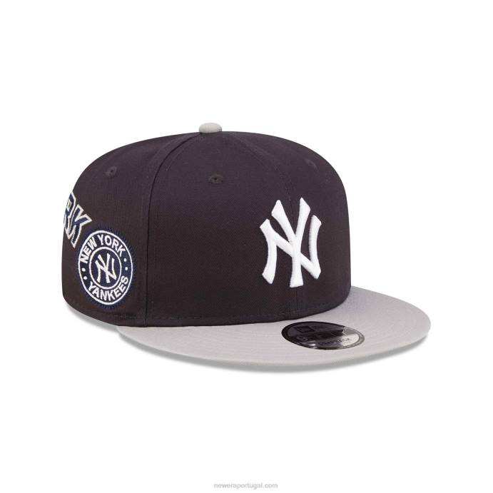 FFTN1983 New Era New York Yankees All Over Patch Navy 9Fifty Snapback Boné